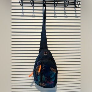 Black and Blue Sling Bag